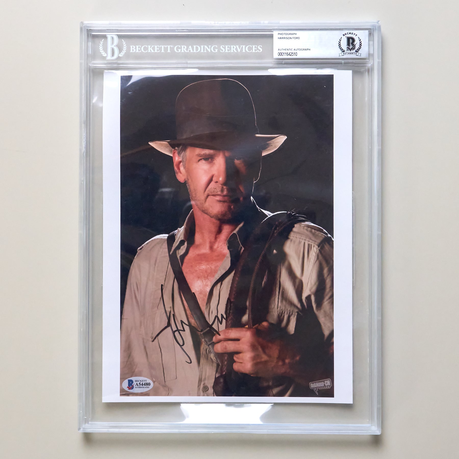 ハリソンフォード直筆サイン入り2Lサイズ写真… 直筆サイン入り TOPPS スターウォーズ オフィシャルフォト ハン・ソロ
