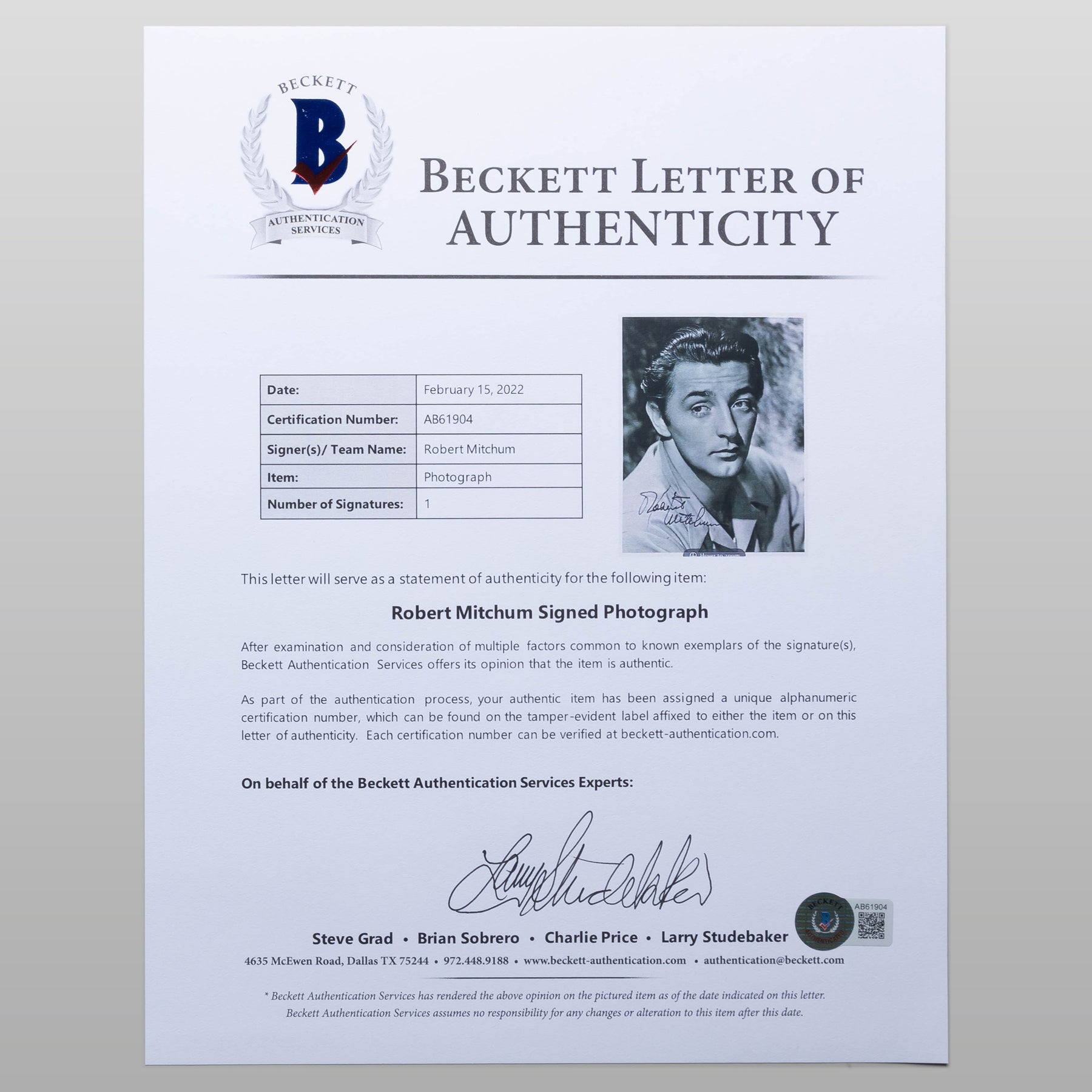 ロバート・ミッチャム