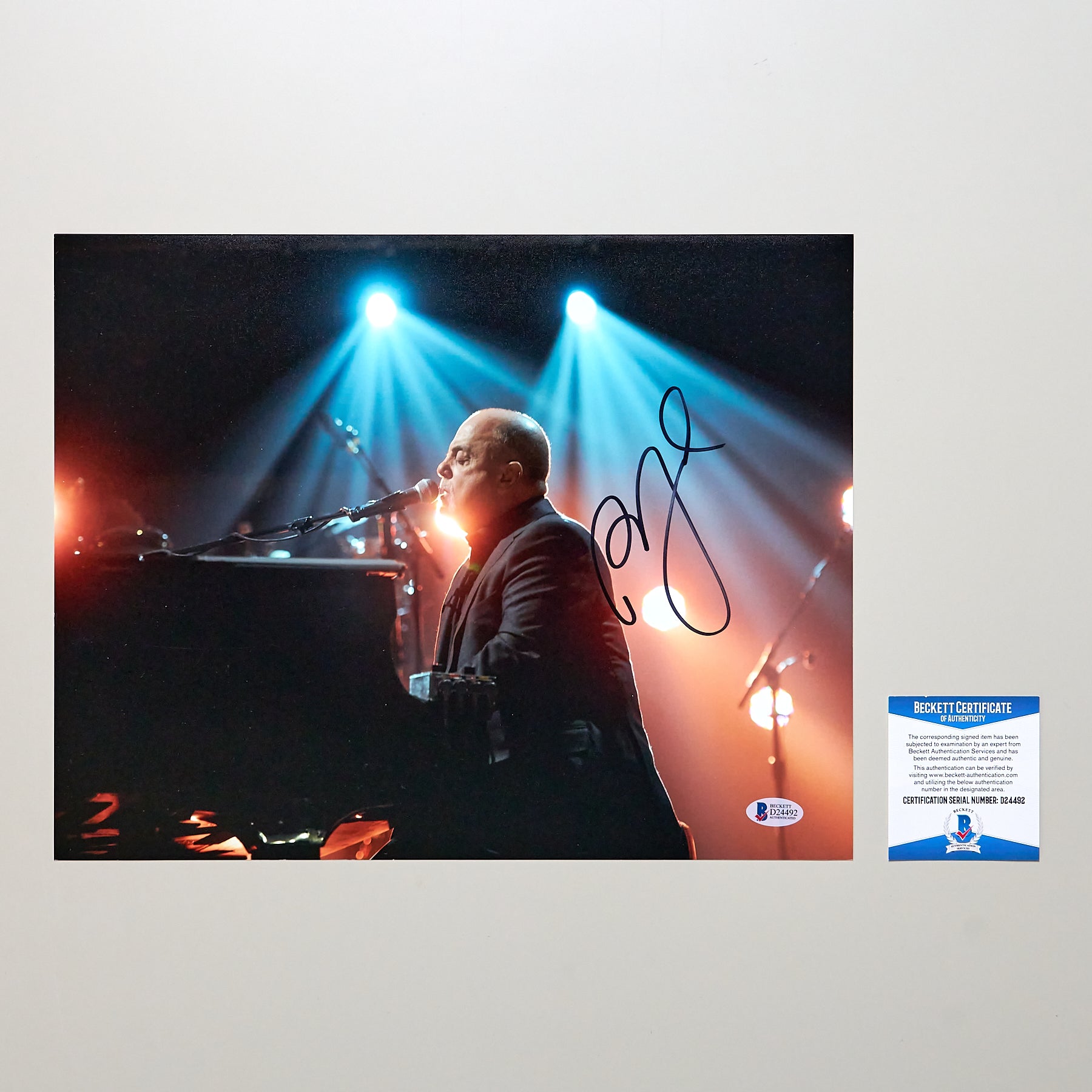 ビリー・ジョエル直筆サイン入り2Lサイズ写真…Billy Joel ビリー・ジョエル - ファンコレクションズ