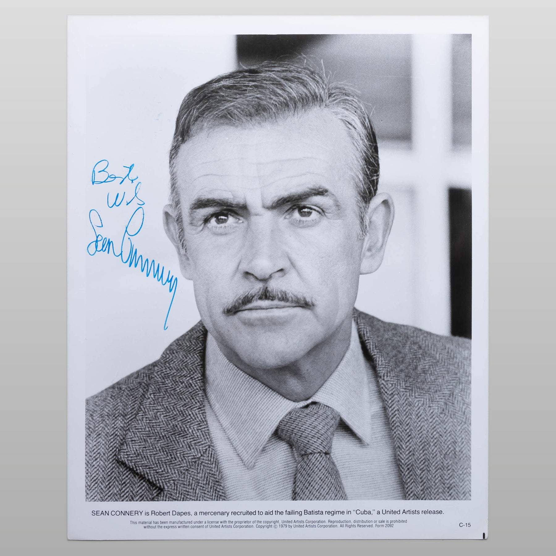 Sean Connery （ショーン・コネリー）の直筆サイン（鑑定書付き） ショーン・コネリー - ファンコレクションズ