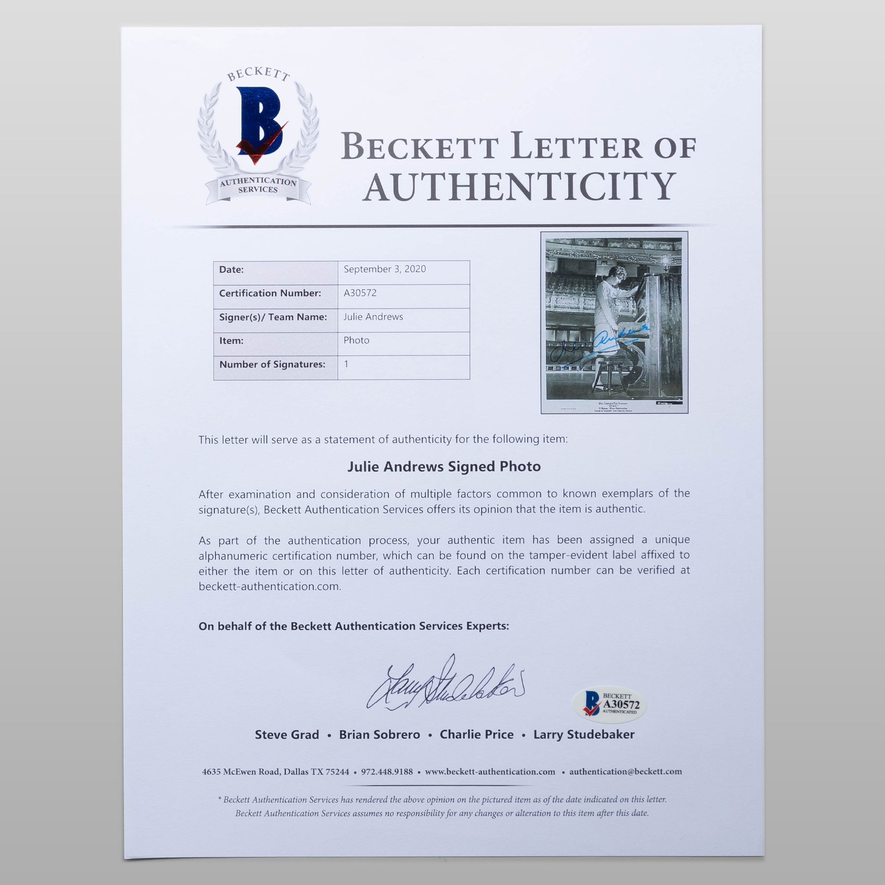 ジュリー・アンドリュース - ファンコレクションズ